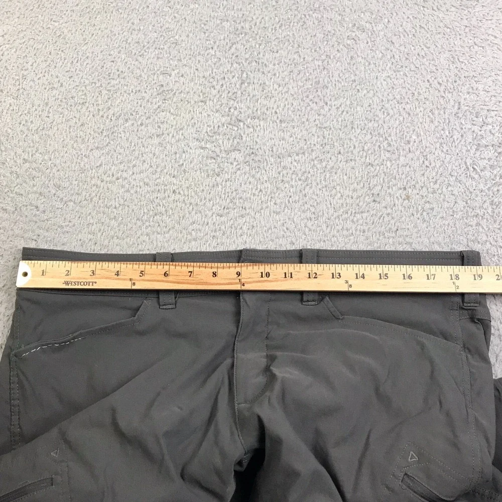 Eddie Bauer First Ascent Guide Pro Pants Mens 36 (38x31) Gray Fleece Lined Cargo